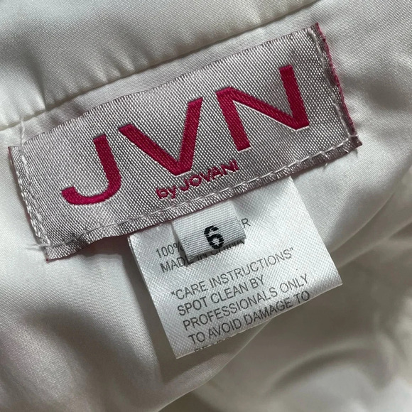 JVN by Jovani JVN65166 Floral Fit and Flare Short Dress - Picture 2 of 12